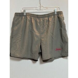 Vtg 80s Hobie Swim Trunks Mens L Gray Nylon Surf Board Shorts Mesh Lined 177